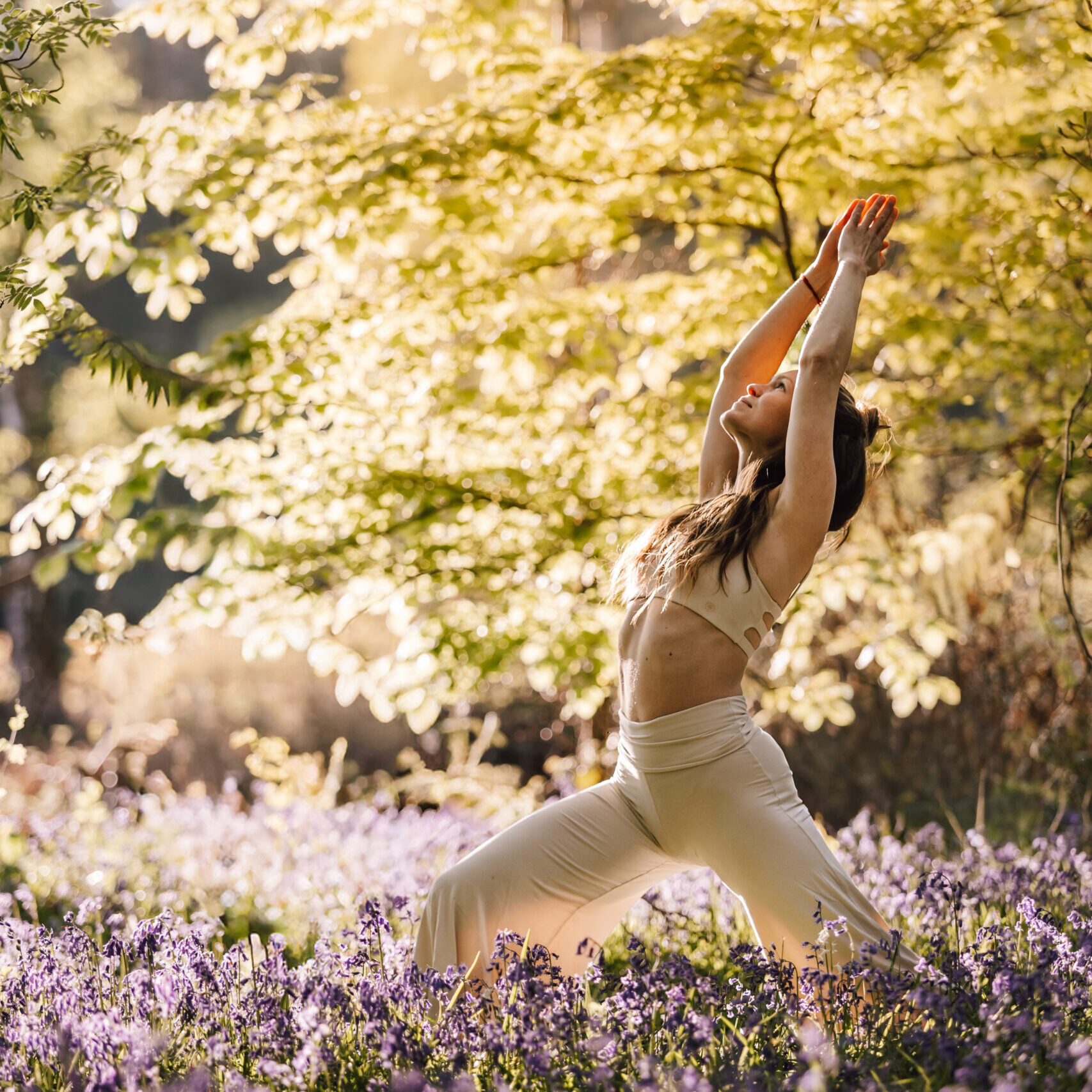 Flow Yoga warrior 1 Wald